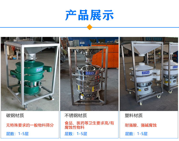 帶料倉振動篩展示