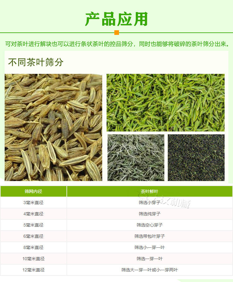 茶葉解塊篩分機(jī)應(yīng)用